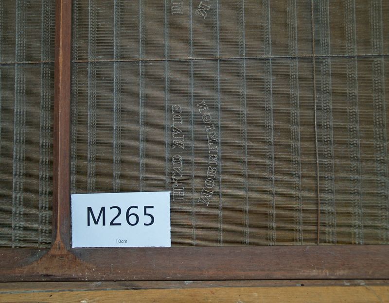 M265b Morleign Hand Made Laid - one panel with damaged watermark