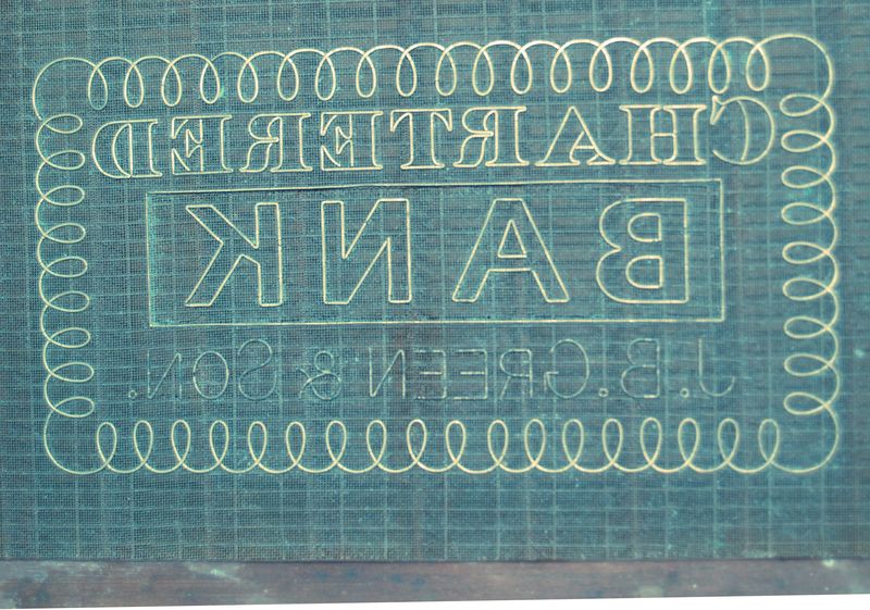 M261d J B Green & Son bank note sampler - Chartered Bank