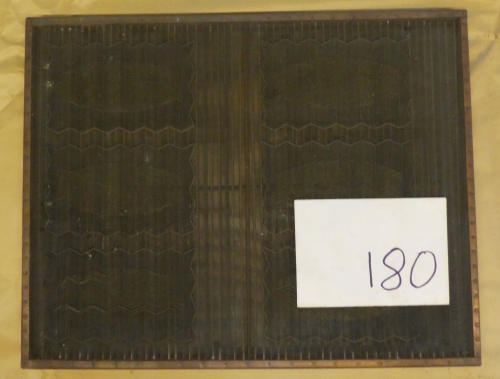 M180 Two sheet moulds with complex herring bone