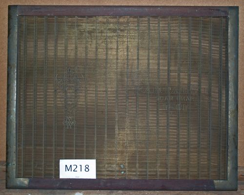 M218a J Whatman 1921 laid