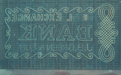 M261e J B Green & Son bank note sampler - Tovil Exchange Bank