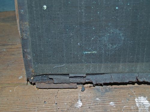 M266b Wove mould with leather roll deckle