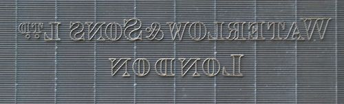 M 207 d Waterlow & Sons Ltd London - lettering only